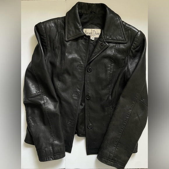 Vintage Albert Duke leather Jacket - Picture 1 of 8